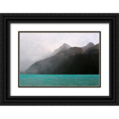 The Rocky Mountain 2 Black Ornate Wood Framed Art Print with Double Matting by Colligan, Lynann