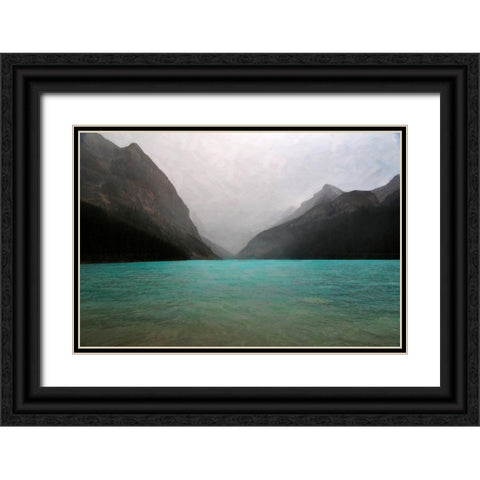 The Rocky Mountain 3 Black Ornate Wood Framed Art Print with Double Matting by Colligan, Lynann