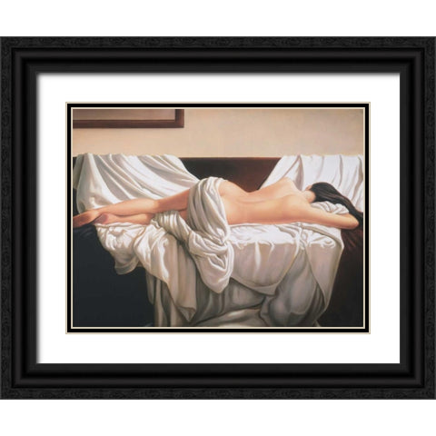 Late September Black Ornate Wood Framed Art Print with Double Matting by Campos, Edson