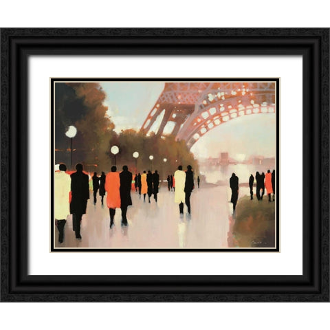 Paris Remembered Black Ornate Wood Framed Art Print with Double Matting by Christie, Lorraine
