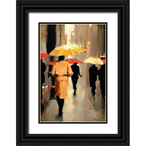In Barcelona Black Ornate Wood Framed Art Print with Double Matting by Christie, Lorraine