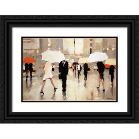 When Stars Collide Black Ornate Wood Framed Art Print with Double Matting by Christie, Lorraine