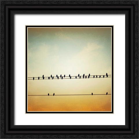 In Tune Black Ornate Wood Framed Art Print with Double Matting by Cochrane, Carolyn