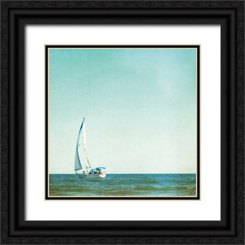 Im Sailing Away Black Ornate Wood Framed Art Print with Double Matting by Cochrane, Carolyn