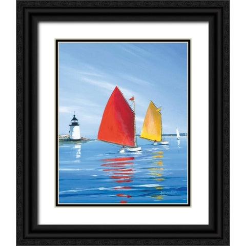 Horizon Light Black Ornate Wood Framed Art Print with Double Matting by Caldwell Fisher, Sally