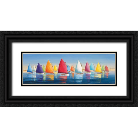 Flying Colors Black Ornate Wood Framed Art Print with Double Matting by Caldwell Fisher, Sally