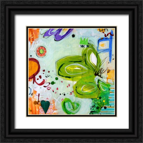 Ms. Alice and Peeps Long Story No.10 Black Ornate Wood Framed Art Print with Double Matting by Cochran, Gina
