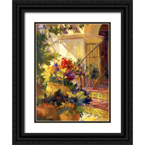 Come on In Black Ornate Wood Framed Art Print with Double Matting by Carr, Betty