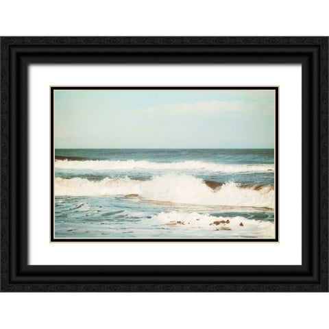 Flowing Sea Black Ornate Wood Framed Art Print with Double Matting by Cochrane, Carolyn