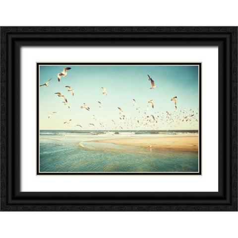 Freedom Black Ornate Wood Framed Art Print with Double Matting by Cochrane, Carolyn