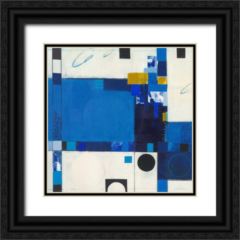 Blueberry Hill III Black Ornate Wood Framed Art Print with Double Matting by Colter, Deborah T.