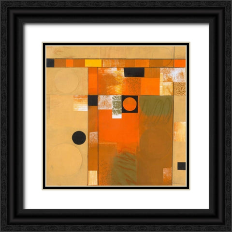 Soleil II Black Ornate Wood Framed Art Print with Double Matting by Colter, Deborah T.