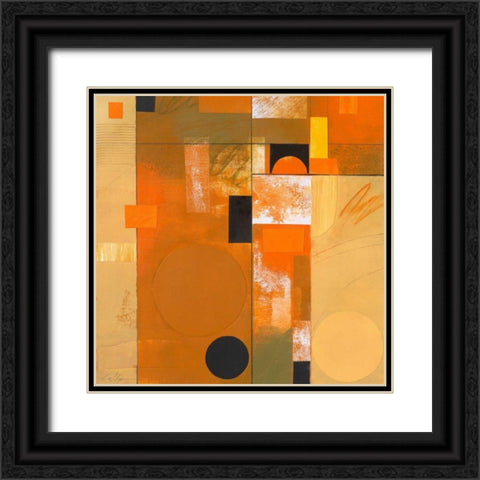 Soleil III Black Ornate Wood Framed Art Print with Double Matting by Colter, Deborah T.