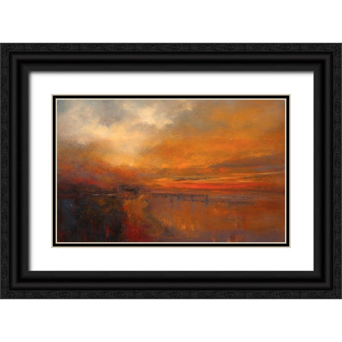 Unforgettable Black Ornate Wood Framed Art Print with Double Matting by Dennis, Patrick