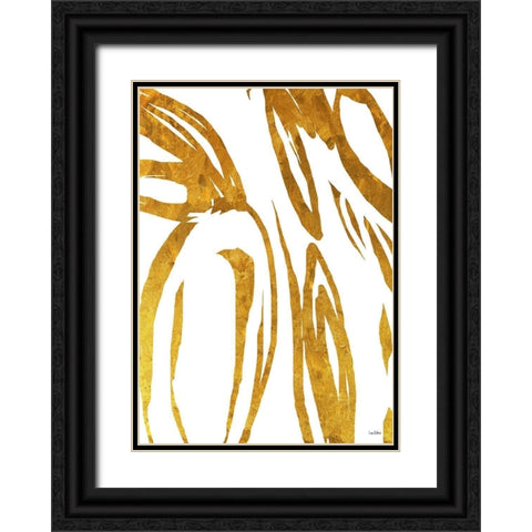Jungle Chic Black Ornate Wood Framed Art Print with Double Matting by Dubois, Lori