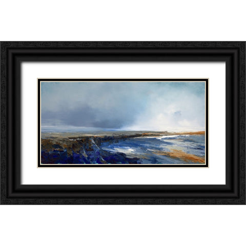 Jagged Point Black Ornate Wood Framed Art Print with Double Matting by Dennis, Patrick