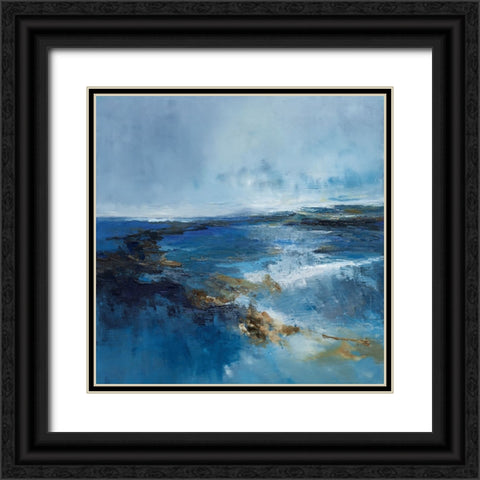 Rain Wash Black Ornate Wood Framed Art Print with Double Matting by Dennis, Patrick