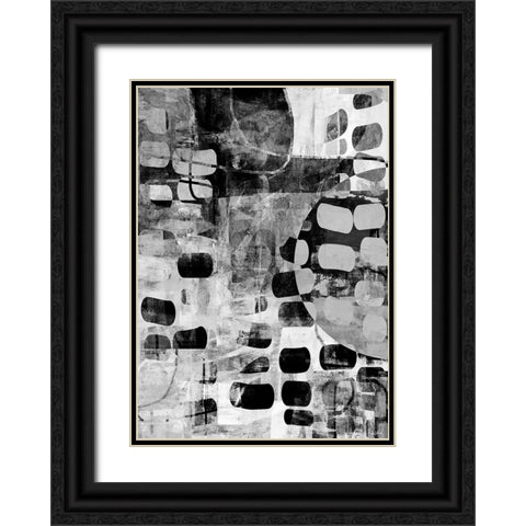 New Territory II Black Ornate Wood Framed Art Print with Double Matting by Dubois, Lori