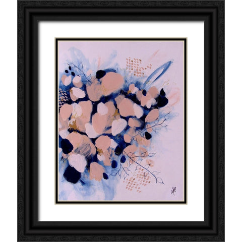 Blooming Beauty Black Ornate Wood Framed Art Print with Double Matting by DelValle, Patty