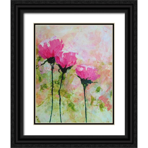 Wide Open Black Ornate Wood Framed Art Print with Double Matting by DelValle, Patty