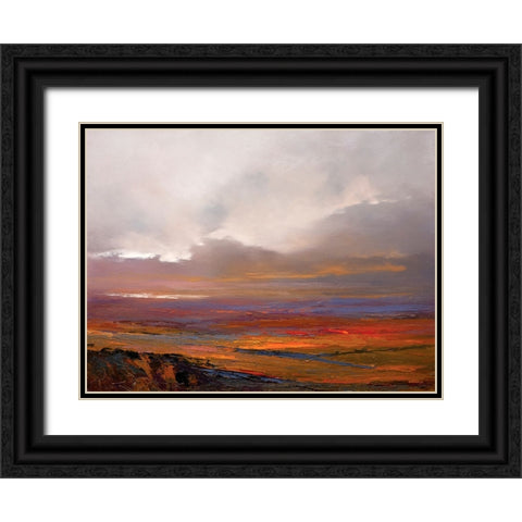 Crossroads Black Ornate Wood Framed Art Print with Double Matting by Dennis, Patrick