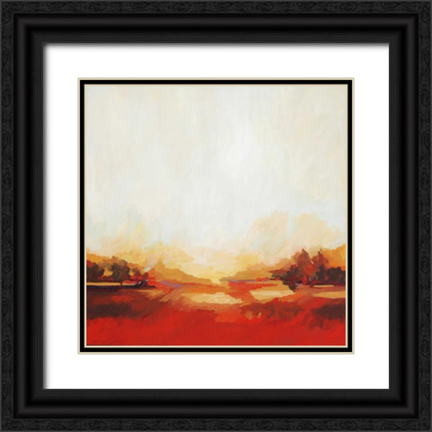 Equinox Black Ornate Wood Framed Art Print with Double Matting by Davies, Sarah