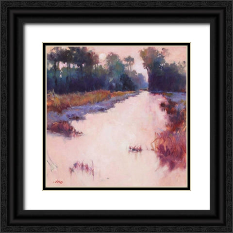 Coral Dawn Black Ornate Wood Framed Art Print with Double Matting by Dukes, Madeline