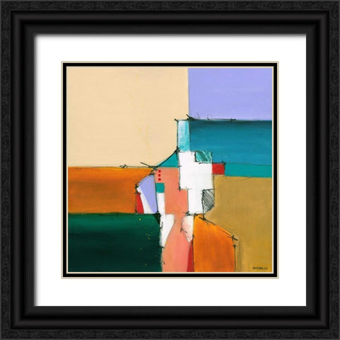 Beachcomber I Black Ornate Wood Framed Art Print with Double Matting by DiGiulio, Joe