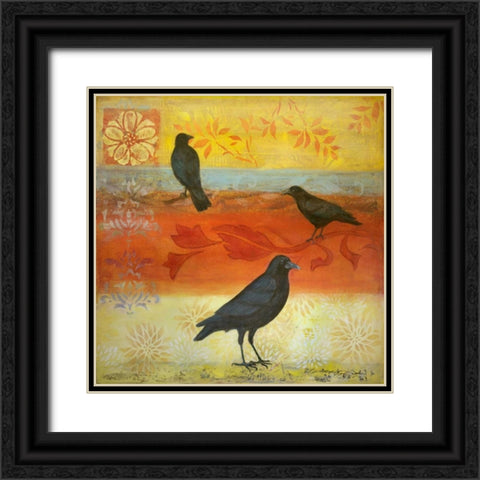 Crow Crossroads Black Ornate Wood Framed Art Print with Double Matting by Donharl, Margaret