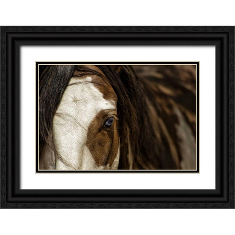 Blue Black Ornate Wood Framed Art Print with Double Matting by Dearing, Lisa