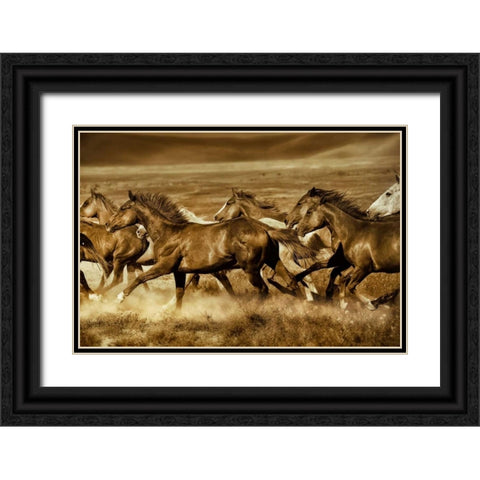 Unbroken Black Ornate Wood Framed Art Print with Double Matting by Dearing, Lisa
