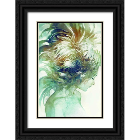 Comb Black Ornate Wood Framed Art Print with Double Matting by Dittman, Anna