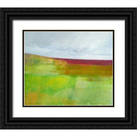 Dorset Green and Red Black Ornate Wood Framed Art Print with Double Matting by Engeln, Skadi