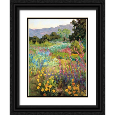 Spring Days Black Ornate Wood Framed Art Print with Double Matting by Freudenstein, Ellie