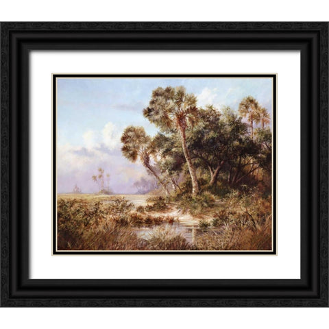 Glades Cove Black Ornate Wood Framed Art Print with Double Matting by Fronckowiak, Art