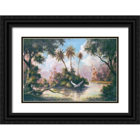 Glades Hammock Black Ornate Wood Framed Art Print with Double Matting by Fronckowiak, Art