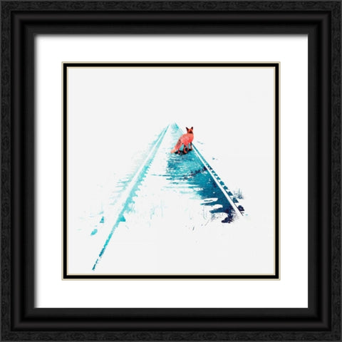 From Nowhere to Nowhere Black Ornate Wood Framed Art Print with Double Matting by Farkas, Robert