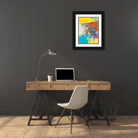 Autumn Sentimental Black Ornate Wood Framed Art Print with Double Matting by Fai, Fong