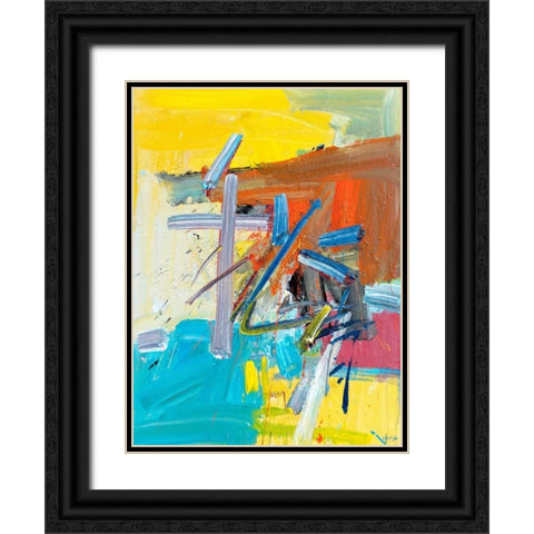 Autumn Sentimental Black Ornate Wood Framed Art Print with Double Matting by Fai, Fong