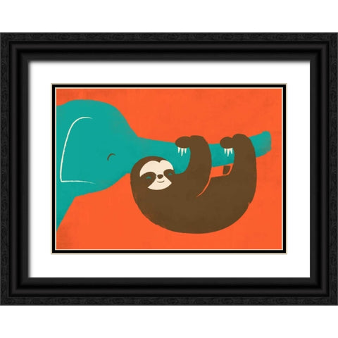 Lets Hang Black Ornate Wood Framed Art Print with Double Matting by Fleck, Jay