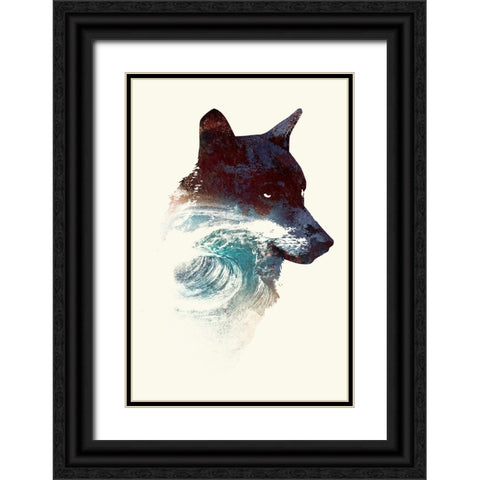 Night Swim Black Ornate Wood Framed Art Print with Double Matting by Farkas, Robert