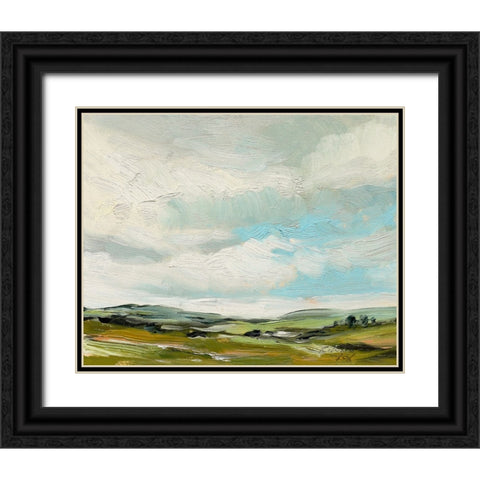 Countryside Black Ornate Wood Framed Art Print with Double Matting by Fox, Rebecca