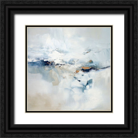 Icy Chill Black Ornate Wood Framed Art Print with Double Matting by Fox, Rebecca