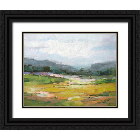 Quiet Place Black Ornate Wood Framed Art Print with Double Matting by Fox, Rebecca