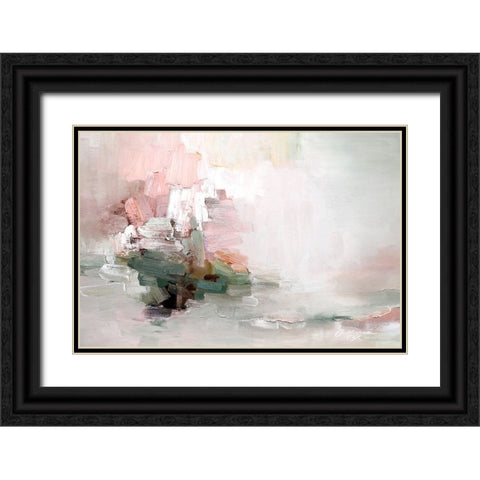 Totally Happy Black Ornate Wood Framed Art Print with Double Matting by Fox, Rebecca