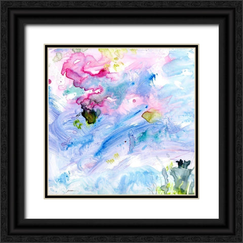 Violet Waters Black Ornate Wood Framed Art Print with Double Matting by Golden, Sheila