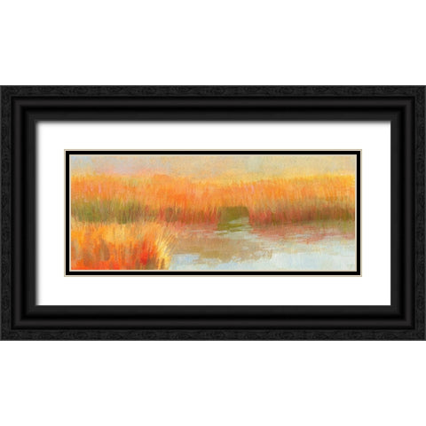 Salt Marsh Light Black Ornate Wood Framed Art Print with Double Matting by Gould, Laura Graham
