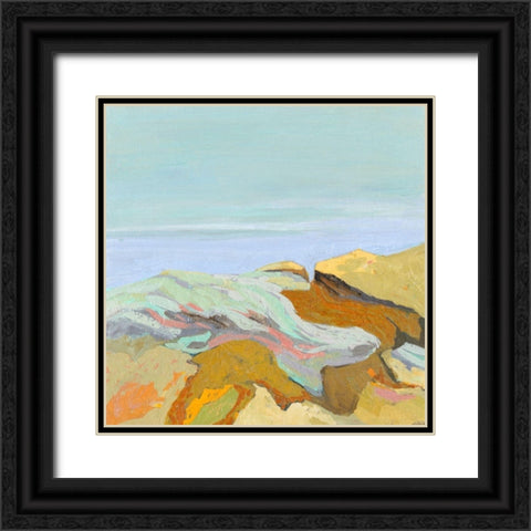 Where Sea Meets Sky Black Ornate Wood Framed Art Print with Double Matting by Gordon, Toby
