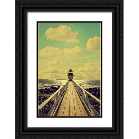 The Lighthouse Black Ornate Wood Framed Art Print with Double Matting by Grippo-Pike, Carrie Ann