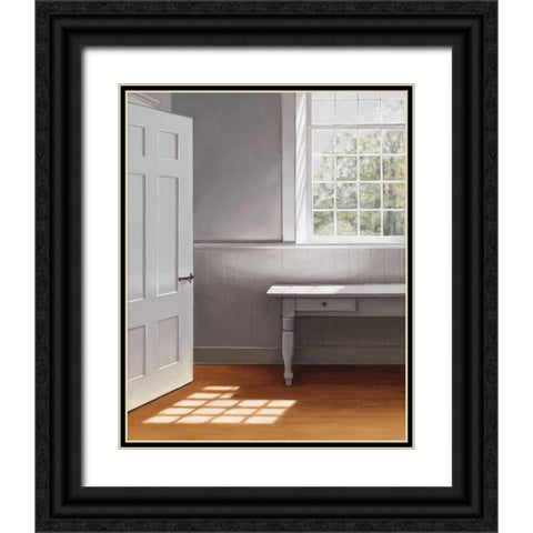 Open Door Black Ornate Wood Framed Art Print with Double Matting by Gobin, Carol